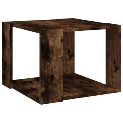 Abbildung von vidaXL Couchtisch Beistelltisch Wohnzimmertisch Kaffeetisch Sofatisch Teetisch Tisch Wohnzimmer Räuchereiche 40x40x30cm Holzwerkstoff