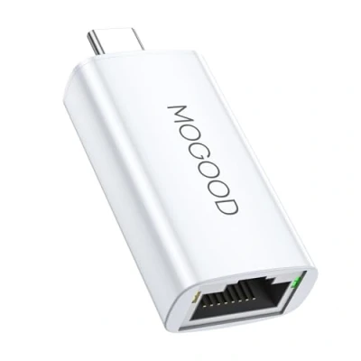 Abbildung von MOGOOD USB C auf Ethernet Adapter, Gigabit Typ C, (Thunderbolt 4/3) Rj45 Netzwerk Internet LAN kompatibel für iPhone 15 Pro/Max, MacBook Pro/Air, iPad Pro etc
