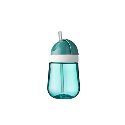 Abbildung von Mepal Strohhalmbecher Mio Kleinkind Strohhalm Becher ab 9 Monaten Auslaufsichere Trinkflasche für Kleinkinder Spülmaschinengeeignet &amp; BPA frei 300ml Deep turquoise