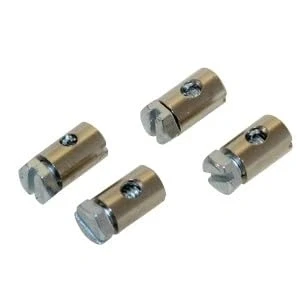 Abbildung von 4x Bowdenzug Schraubnippel Klemmnippel 6x9 mm kompatibel mit Puch Hercules Kreidler Zündapp Mofa Moped Mokick