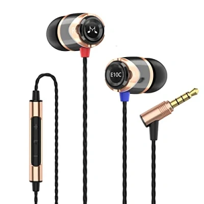 Abbildung von SoundMAGIC E10C High Fidelity Kopfhörer Smartphone Earbuds In Ear Noise Reduction Ohrhörer mit Mikrofon und Fernbedienung für Audiophile Gold