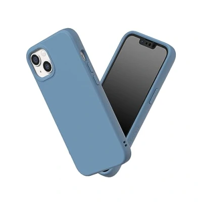 Abbildung von RhinoShield Case kompatibel mit [iPhone 13 Mini] SolidSuit Stoßdämpfende &amp; schlanke Schutzhülle Premium Finish 3.5 Meter Fallschutz Türkisblau
