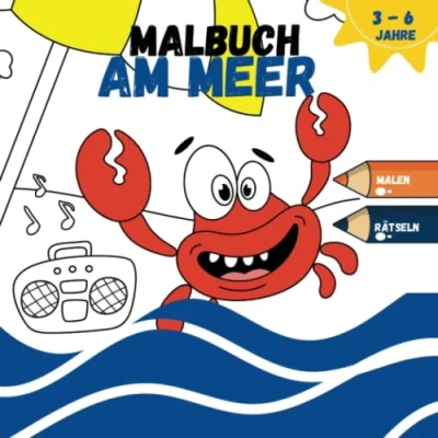 Abbildung von Malbuch Am Meer: Für Kinder ab 3 Jahren mit Kinderliedern, Sandspielideen und Verbinde die Punkte Seiten