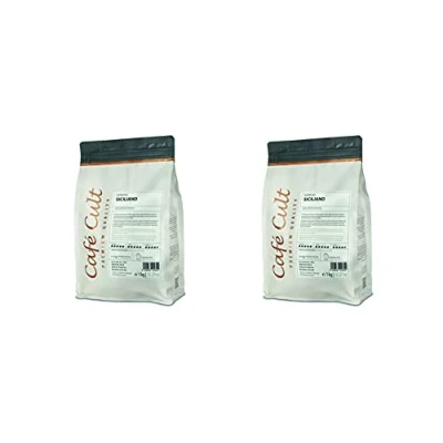 Abbildung von 2 X NEU Café Cult Espresso Siciliano in 1 kg Tüte, ganze Bohne =