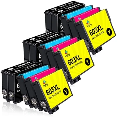 Abbildung von LeciRoba 603xl druckerpatronen für Epson 603 und Multipack XP 3100 3150 2100 2105 4100 4150 Workforce WF 2810 WF2820 2850 2870 (15 Pack)