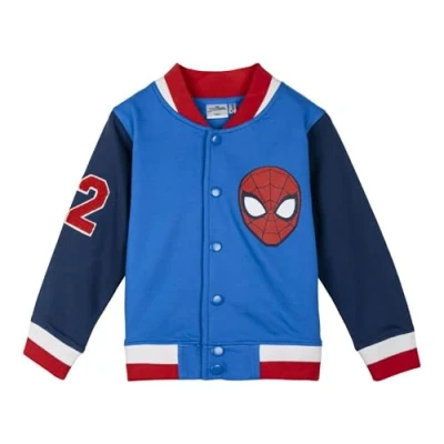 Abbildung von CERDÁ LIFE&#039;S LITTLE MOMENTS Unisex Kinder Chaqueta Cotton Brushed Baseball Spiderman Pullover, blau, 7 Jahre
