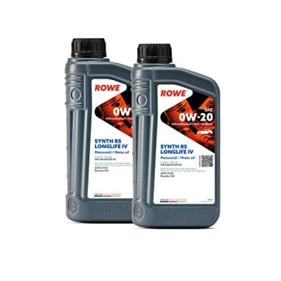 Abbildung von 2 (2x1L) Liter ROWE HIGHTEC SYNTH RS LONGLIFE IV SAE 0W 20 Motoröl Made in Germany