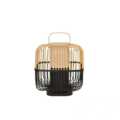 Abbildung von Forestier Bamboo Square M Tischleuchte in Schwarz