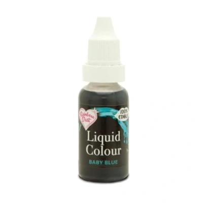 Abbildung von Rainbow Dust Airbrush Farbe baby blau 16ml, Lebensmittelfarbe flüssig