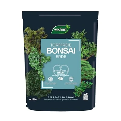 Abbildung von Westland Bonsai Erde, 4 l Erde mit Tongranulat für starke Wurzeln und gesunde Blätter, Blumenerde zur ideale Wasser Nährstoffverteilung