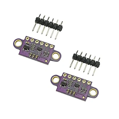 Abbildung von Aihasd 2 Stück VL53L0X Time of Flight (ToF) Flugzeit Laser Entfernungssensormodul Entfernungsmesser Lasererkennungsmodul Distanzsensor 940nm I2C IIC kompatibel mit Arduino