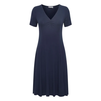 Abbildung von Fransa Framdot 5 Dress Jerseykleid, Damen, Größe: XS, Navy blazer