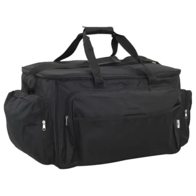 Abbildung von vidaXL Angeltasche Wasserdicht Schwarz Oxford Gewebe