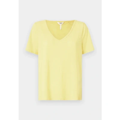 Abbildung von Object Objthea V NECK Tshirt basic, Damen, Größe: XS, Daffodil