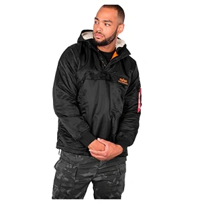 Abbildung von Alpha Industries HPO Anorak Übergangsjacke black, Herren, Größe: Large, Black