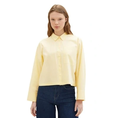 Abbildung von TOM Tailor Denim BOXY Hemdbluse, Damen, Größe: XL, Light yellow