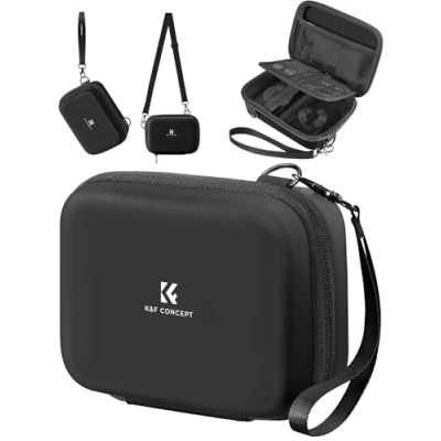 Abbildung von K&amp;F Concept Digitalkamera Tasche Kleine, kompatibel Fotokamera Tasche, Kinderkamera Eva Hartschalendesign (nur Hülle) Schwarz