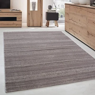 Abbildung von Designteppich Unicolor Einfarbig, Carpettex, Läufer, Höhe: 6 mm, Modern Kurzflor Teppich Wohnzimmer Einfarbig Weicher flor Pflegeleicht