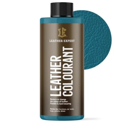 Abbildung von Sehr Deckend Wasser Lederfarbe Lagunenblau 500 ml Leather Paint für Natur und ÖkoLeder Dye Ohne Alkohol alle Lederaccessoires Reißt oder Blättert Nicht ab