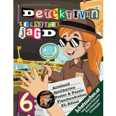 Abbildung von Detektivinnen Schnitzeljagd Kindergeburtstag ab 6 Jahren für Mädchen: Schatzsuche in der Spionage Akademie: Findet mit dem Armband den Schatz! (Bravo Schatzsuche)