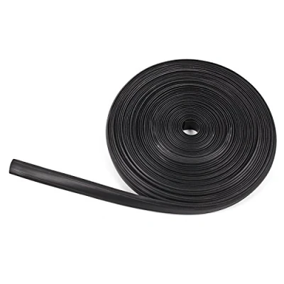 Abbildung von Wamovo Keder 30 Meter (3x10 m) Kederband 12 mm schwarz Kunststoff Leistenfüller