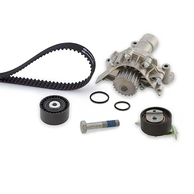 Abbildung von GATES KP15608XS Wasserpumpe + Zahnriemensatz mit Tru Power PEUGEOT: 206 Schrägheck, 307 CC, CITROËN: C4 I Schrägheck