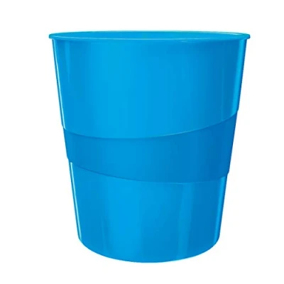 Abbildung von LEITZ Papierkorb WOW 5278, 15 Liter, mit integriertem Tragegriff