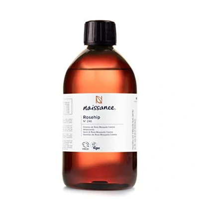 Abbildung von Naissance Wildrosenöl (Nr. 246) 450ml Hagebuttenkernöl für Gesicht, Haut, Kosmetik