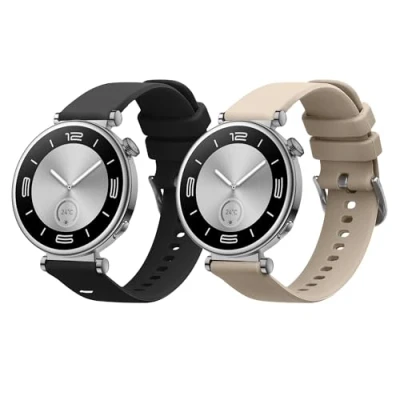 Abbildung von kwmobile Uhrenarmband 2x Sportarmband für Huawei Watch GT4 41mm, Armband TPU Silikon Set Fitnesstracker