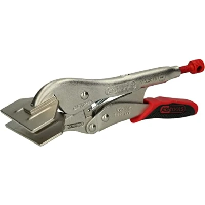 Abbildung von KS Tools 115.2076 Breitmaul Flachbacken Gripzange mit Easy Release, 205mm