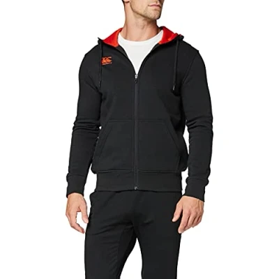 Abbildung von Canterbury Herren Kapuzenpullover mit durchgehendem Reißverschluss S Schwarz