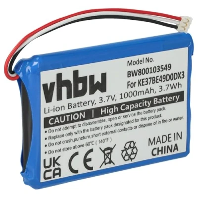 Abbildung von vhbw Akku kompatibel mit Garmin Edge Touring, 800, 810 GPS Navigation Navi (1000 mAh, 3,7 V, Li Ion)