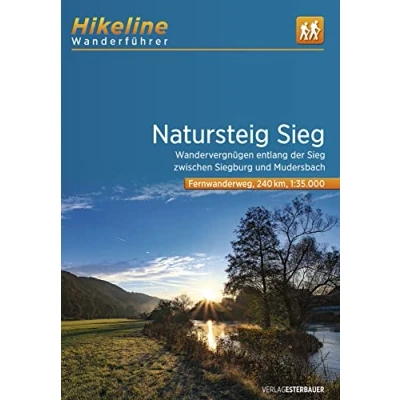Abbildung von Fernwanderweg Natursteig Sieg: 1:35.000, 240 km, GPS Tracks Download, Live Update (Hikeline /Wanderführer)