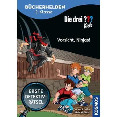 Abbildung von Die drei ??? Kids, Bücherhelden 2. Klasse, Vorsicht, Ninjas!: Gut lesen können Kinderbuch für Erstleser ab 7 Jahren Spannende Detektivgeschichten mit Justus, Peter und Bob