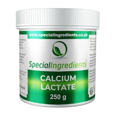 Abbildung von Special Ingredients Calciumlactat 250g Höchster Qualität, Vegan, GVO frei, Glutenfrei, Molekularer Inhaltsstoff für die Gastronomie
