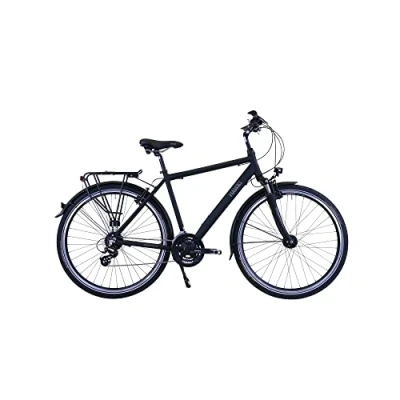 Abbildung von HAWK Bikes Trekkingrad &quot;HAWK Trekking Gent Premium Black&quot;, 24 Gang, microSHIFT, für Herren
