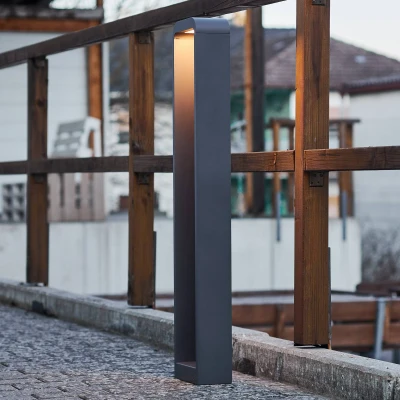 Abbildung von Lindby Emima LED Wegeleuchte aus Aluminium 100 cm