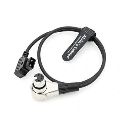 Abbildung von Alvin&#039;s Cables Luxus XLR 4 Pin Buchse Rechtwinklig zu D Tap Stromkabel für ARRI Kamera Monitor 60CM