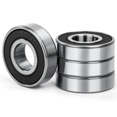 Abbildung von 4 Stück 6006 2RS Kugellager 30x55x13mm Doppelt Geschützte Rillenkugellager Chromstahl und Vorgeschmiert, 6006RS mit Doppeldichtung, für DIY, Drehbänke, Motoren, 3D Drucker