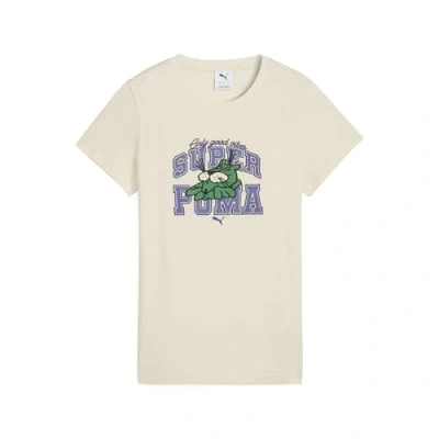 Abbildung von Puma Super Tshirt print, Damen, Größe: XS, Alpine snow