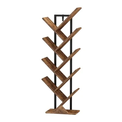 Abbildung von Vicco Bücherregal Fyrk, Antikholz/Schwarz, 34 x 116cm