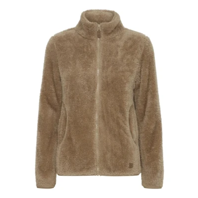 Abbildung von Oxmo Telsa Fleecejacke, Damen, Größe: Large, Sand