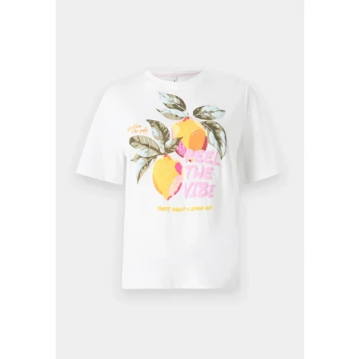 Abbildung von ONLY Onlblinis LIFE Fruit BOX Tshirt print, Damen, Größe: Medium, Cloud dancer