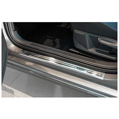 Abbildung von tuning art XF502 3 Edelstahl Einstiegsleisten Set passend für Seat Tarraco 2018 , Farbe:Silber