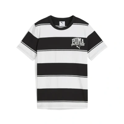 Abbildung von Puma Class Striped Tshirt print für Kinder, Größe: 128, Black