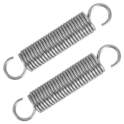 Abbildung von GUNGY Zugfedern mit Haken Edelstahl Spannfeder Zugfeder 100mm Außendurchmesser 20mm Drahtdurchmesser 2,5mm Maximale Zugkraft 12kg 2,5x20x100mm 2 Stück