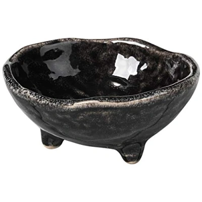 Abbildung von Broste Copenhagen NORDIC COAL Schale L mit Füßen 11 cm