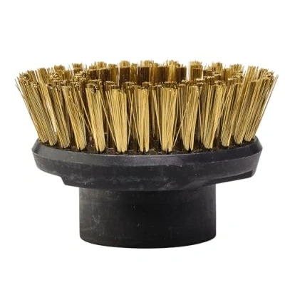 Abbildung von Einhell 3424133, Circular brush, Metal, Wood, Brass, Black, 9.5 cm, 95 mm