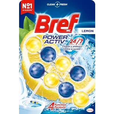 Abbildung von Bref Power Activ Duplo Zitrone Korb WC Paket 2 x 50 gr Total: 100