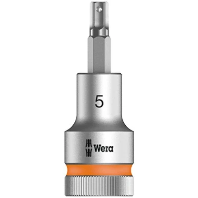 Abbildung von Wera 05003821001, Buchse, 1/2 Zoll, Metrisch, 1 Kopf/Köpfe, 5 mm, Chrom Vanadium Stahl